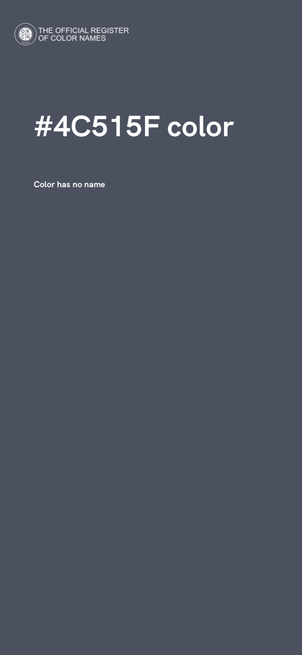 #4C515F color image