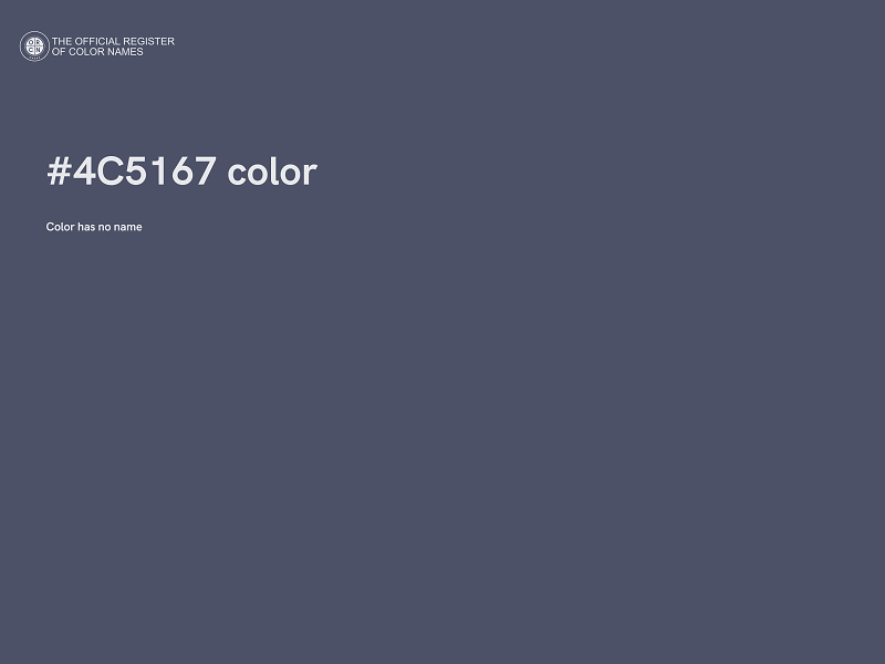 #4C5167 color image