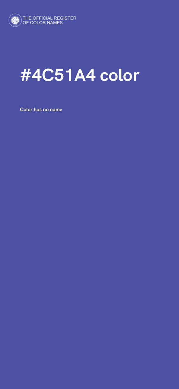 #4C51A4 color image