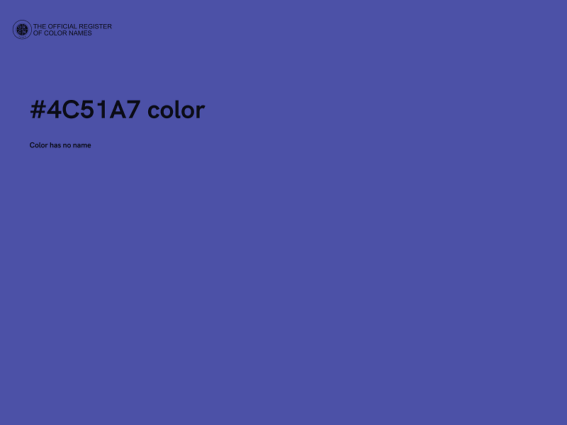 #4C51A7 color image