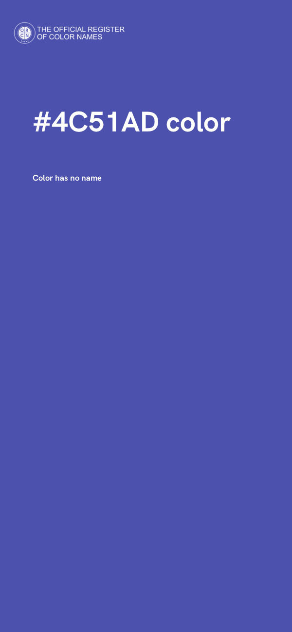 #4C51AD color image