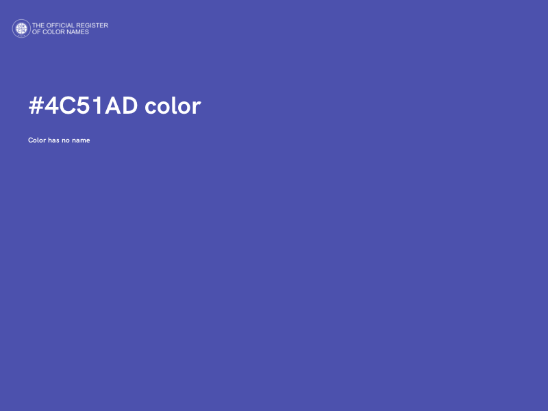 #4C51AD color image