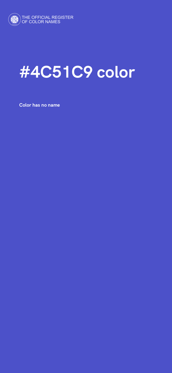 #4C51C9 color image
