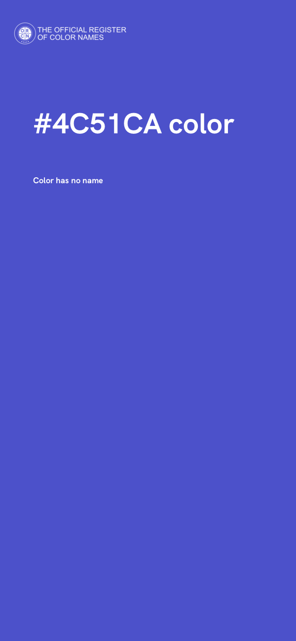#4C51CA color image