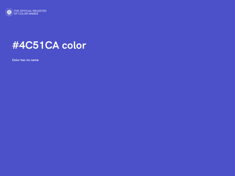 #4C51CA color image