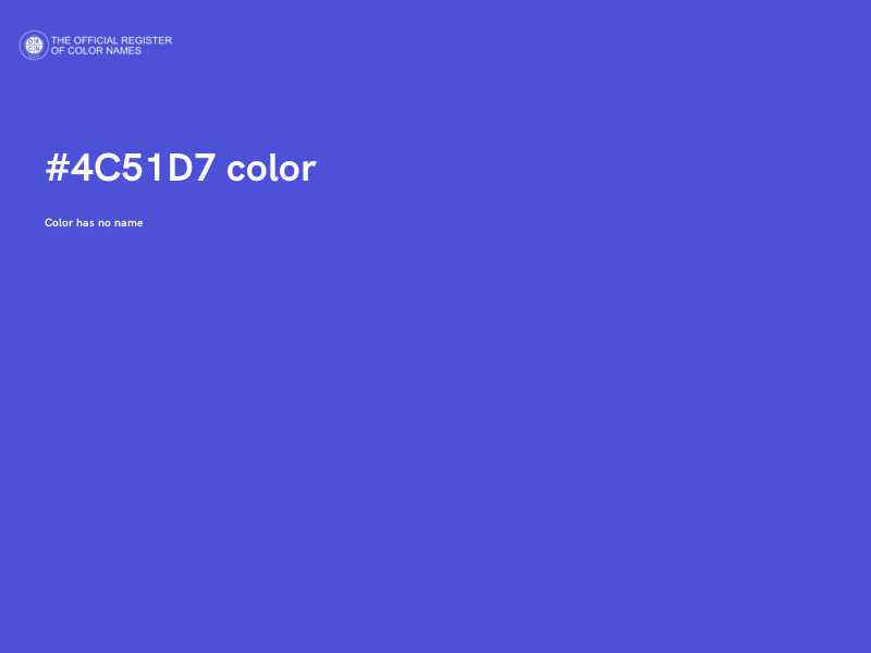 #4C51D7 color image