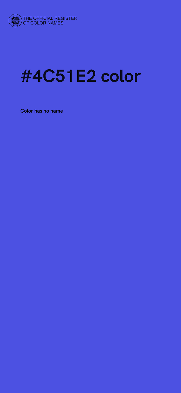 #4C51E2 color image