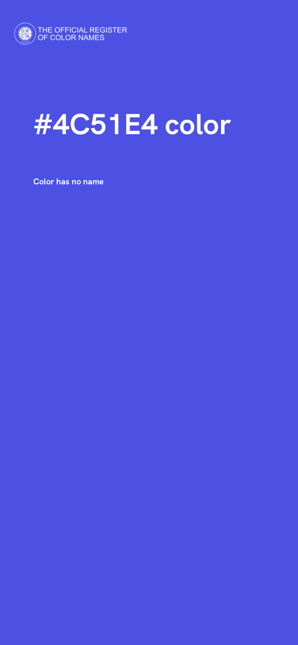 #4C51E4 color image