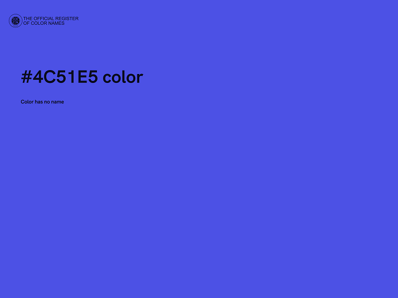 #4C51E5 color image