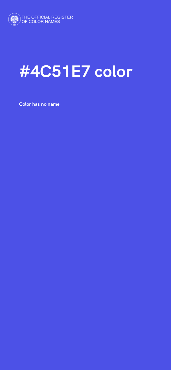 #4C51E7 color image