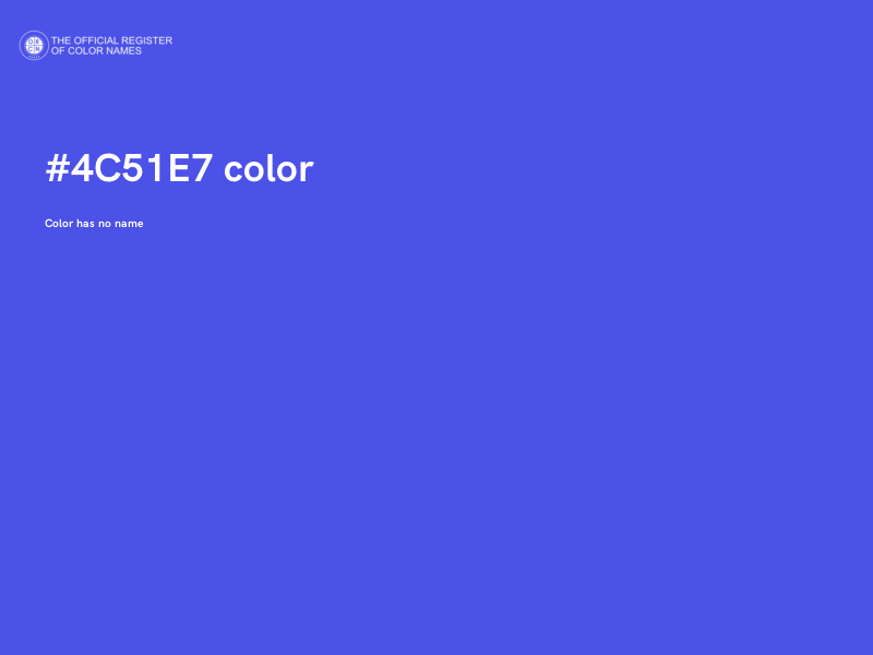 #4C51E7 color image