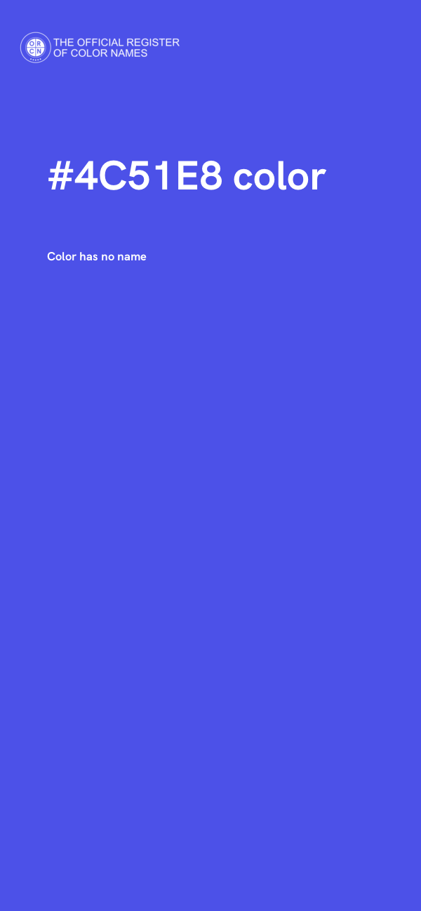 #4C51E8 color image