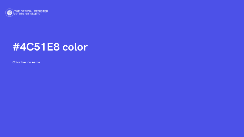 #4C51E8 color image