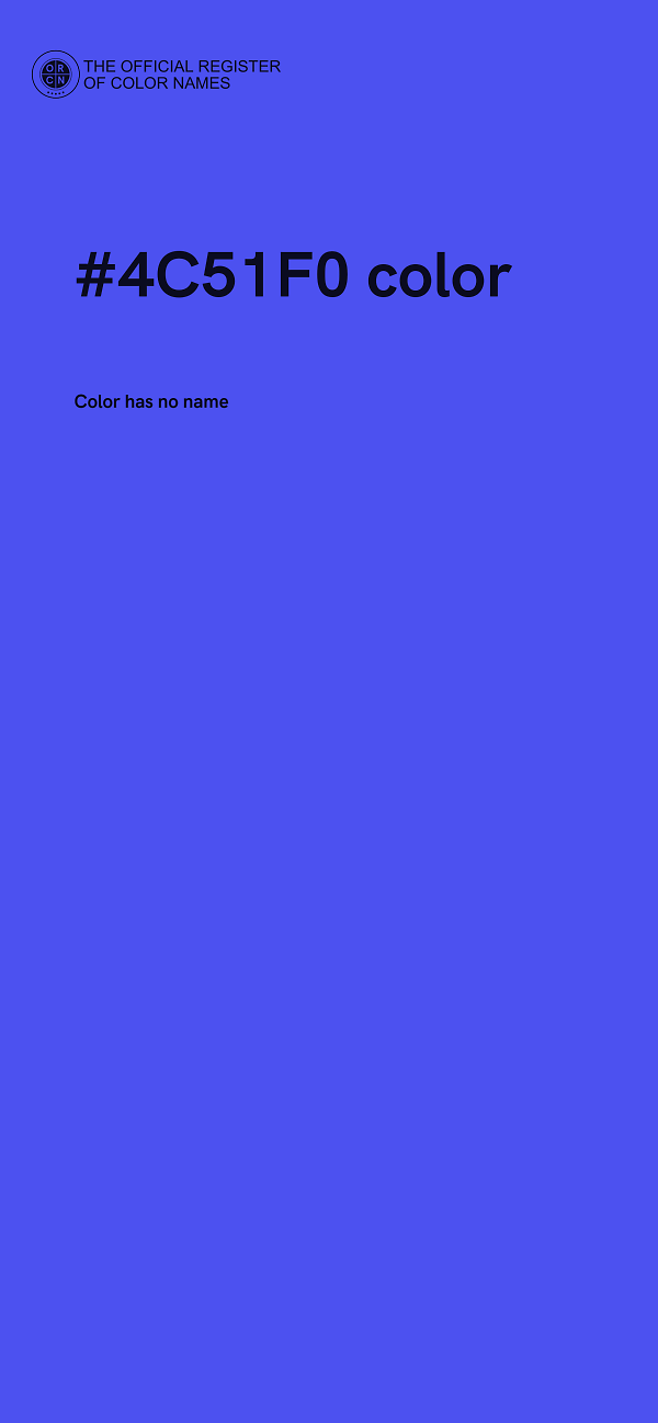 #4C51F0 color image