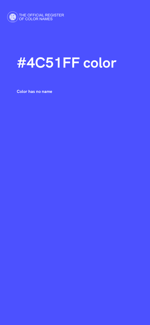 #4C51FF color image