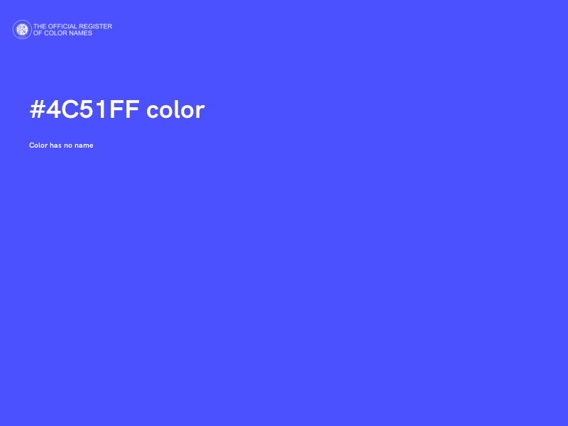 #4C51FF color image