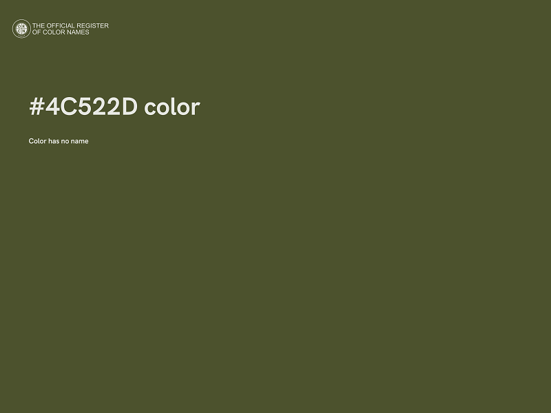 #4C522D color image