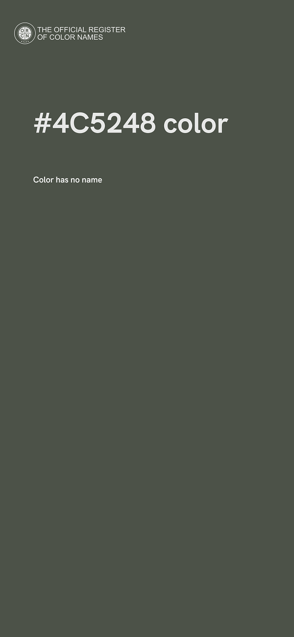 #4C5248 color image