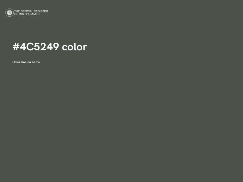 #4C5249 color image
