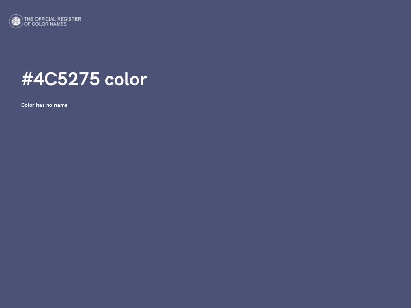 #4C5275 color image