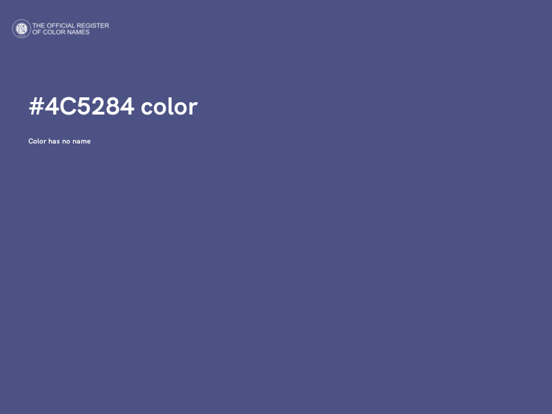 #4C5284 color image