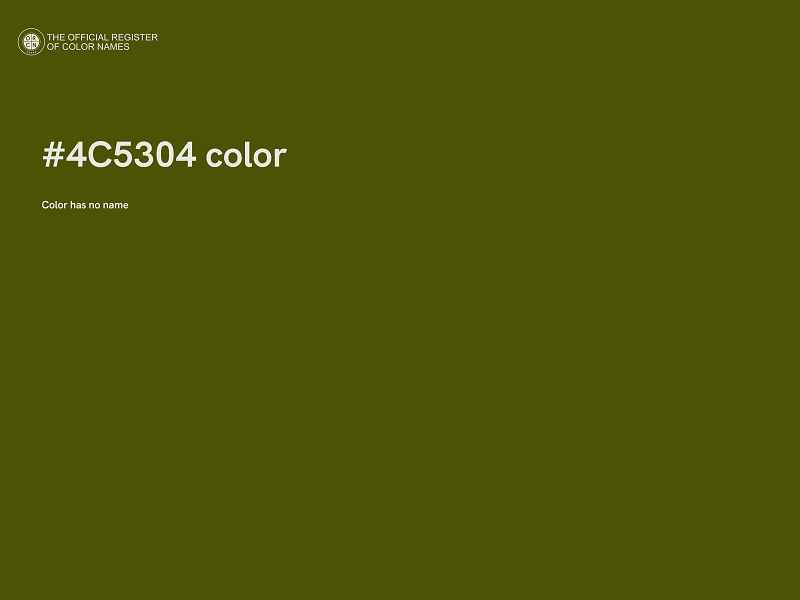#4C5304 color image