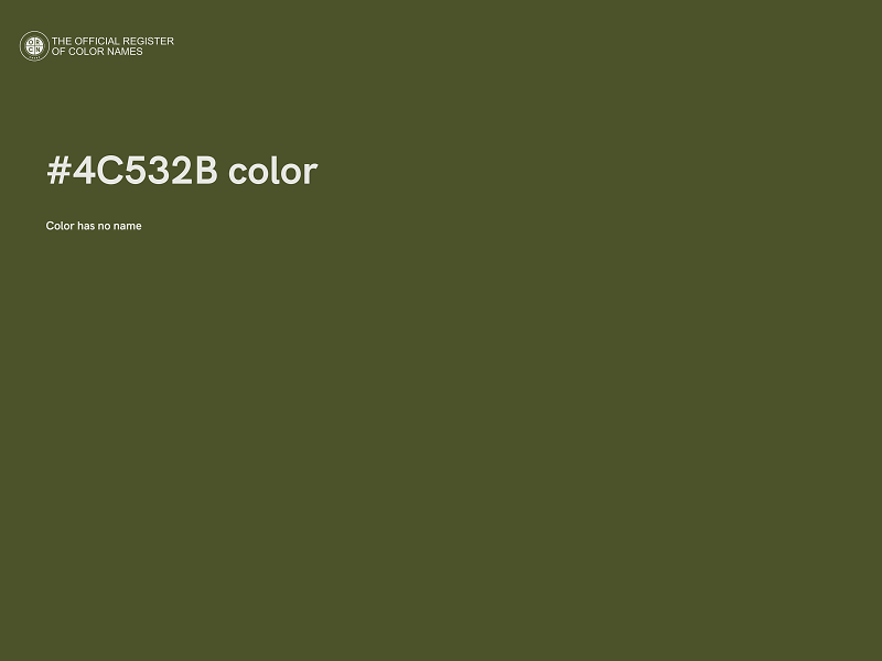 #4C532B color image