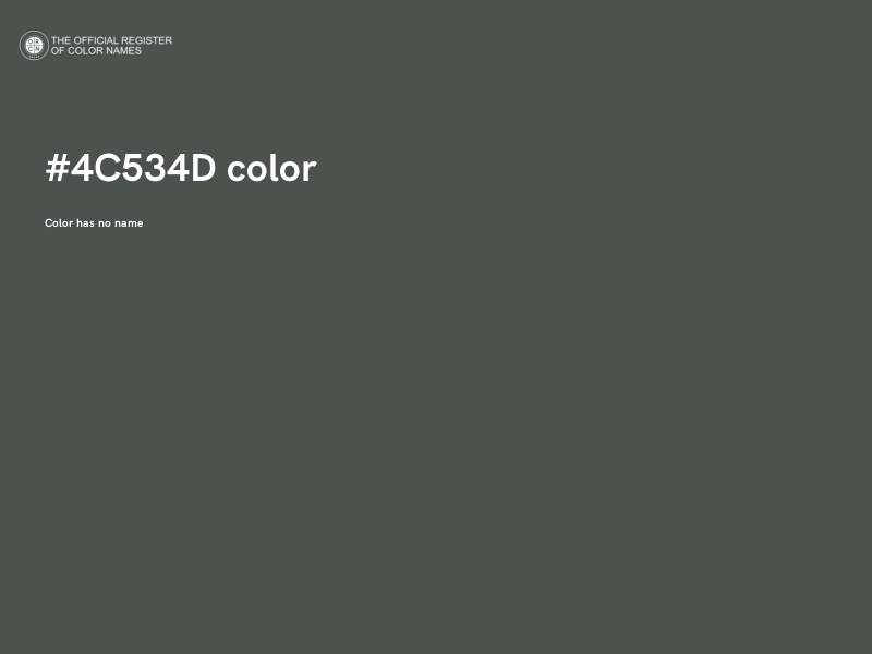 #4C534D color image