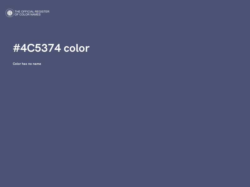 #4C5374 color image