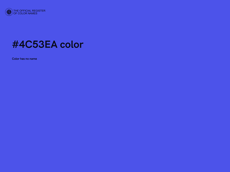 #4C53EA color image