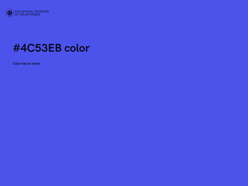 #4C53EB color image