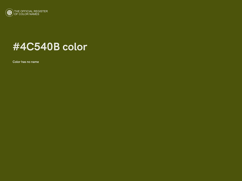 #4C540B color image