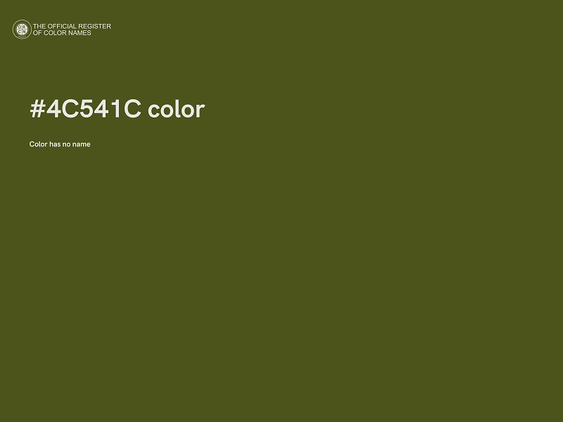 #4C541C color image