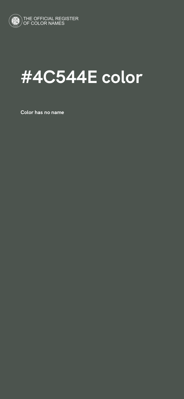 #4C544E color image