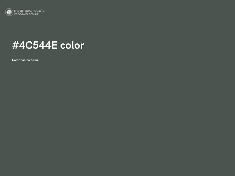 #4C544E color image