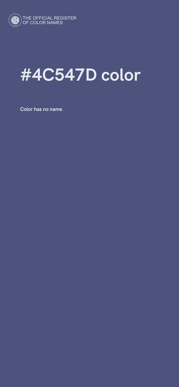 #4C547D color image