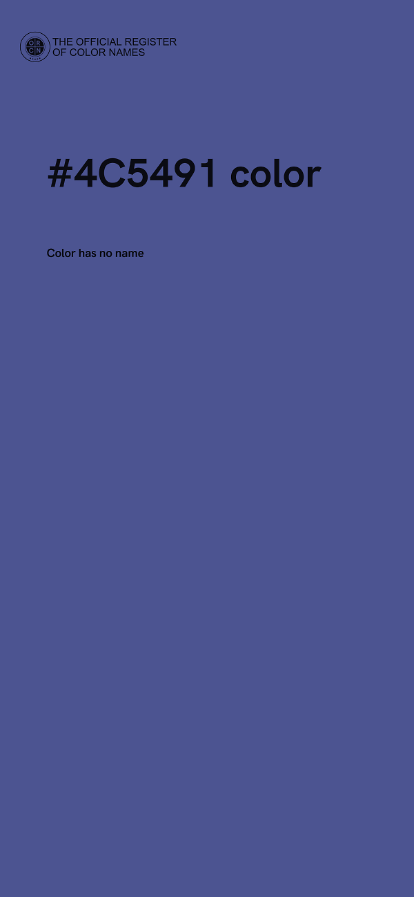 #4C5491 color image