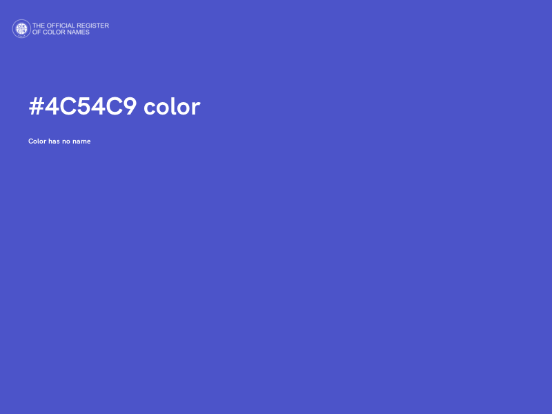 #4C54C9 color image