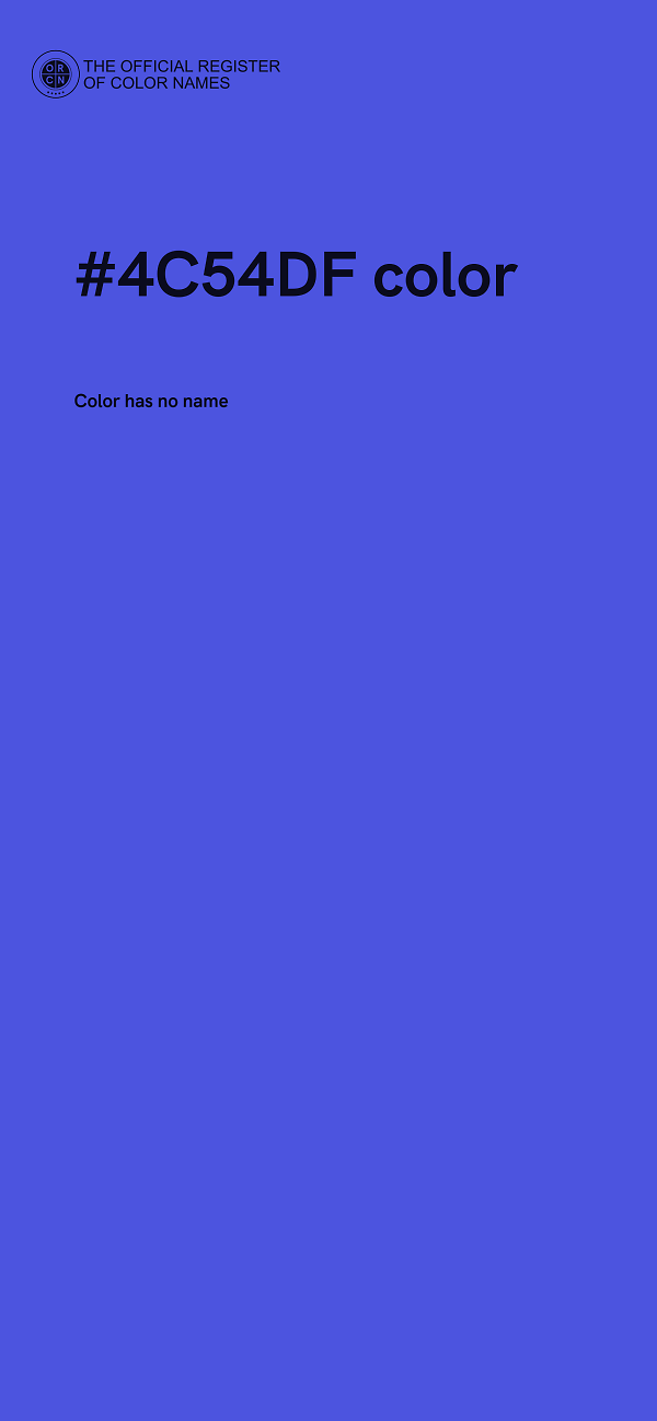 #4C54DF color image