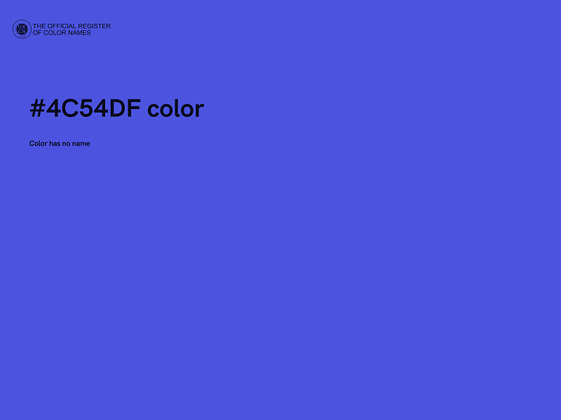 #4C54DF color image