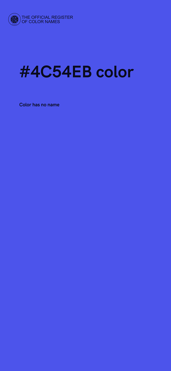 #4C54EB color image