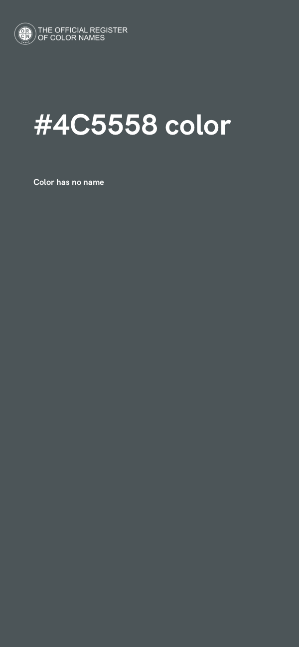 #4C5558 color image