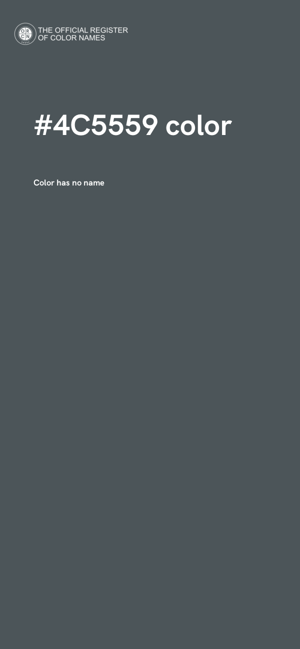 #4C5559 color image