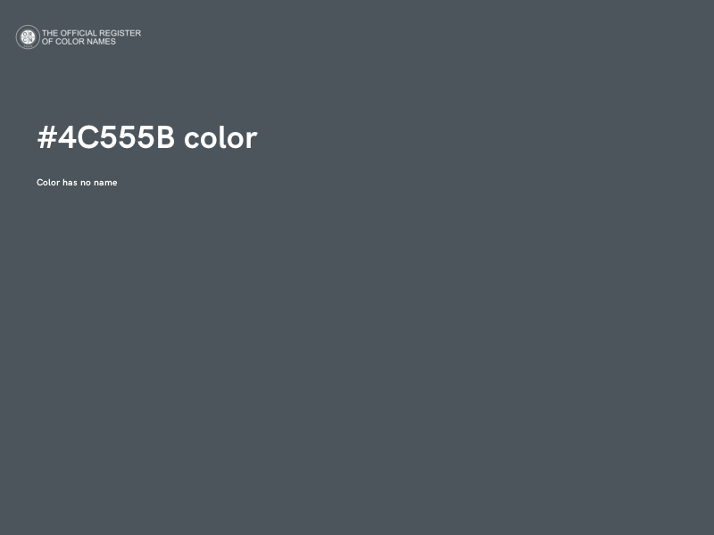 #4C555B color image