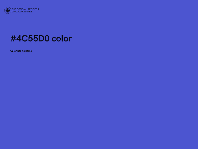 #4C55D0 color image