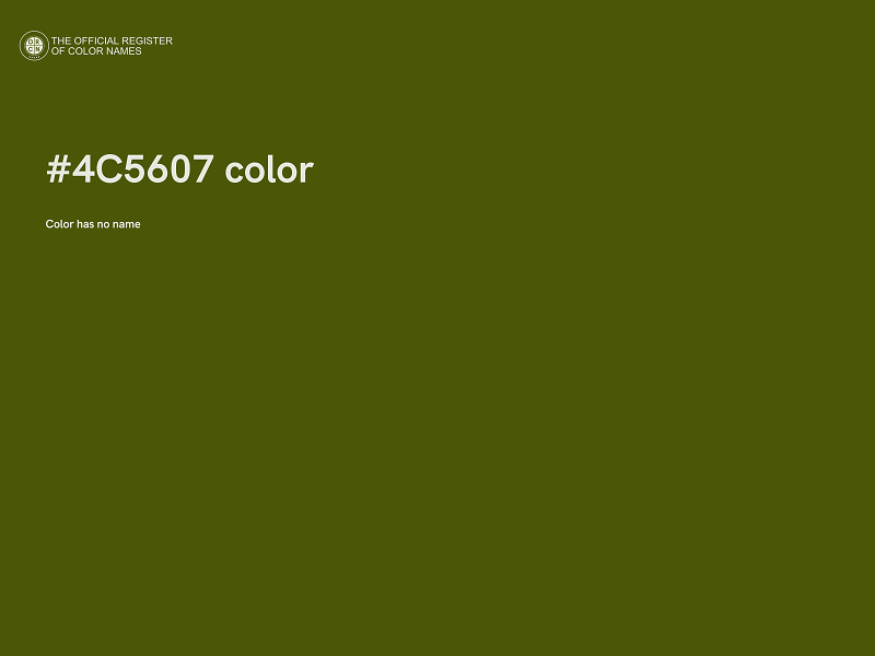 #4C5607 color image