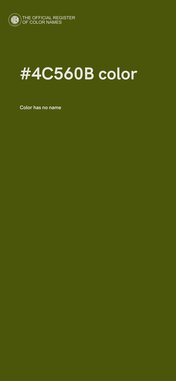 #4C560B color image