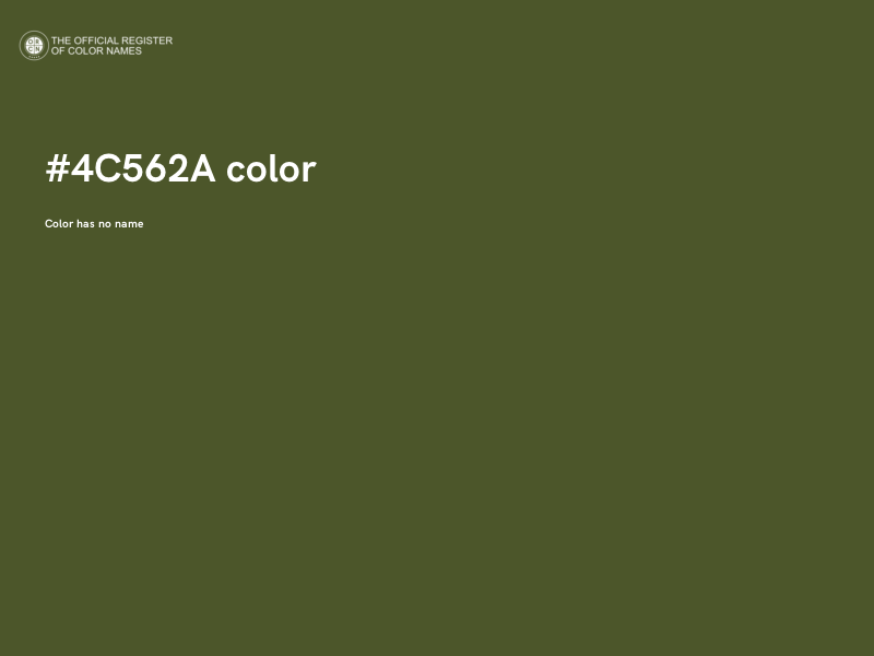#4C562A color image