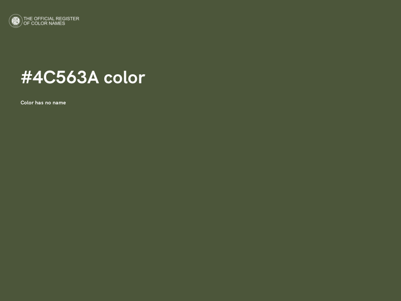 #4C563A color image