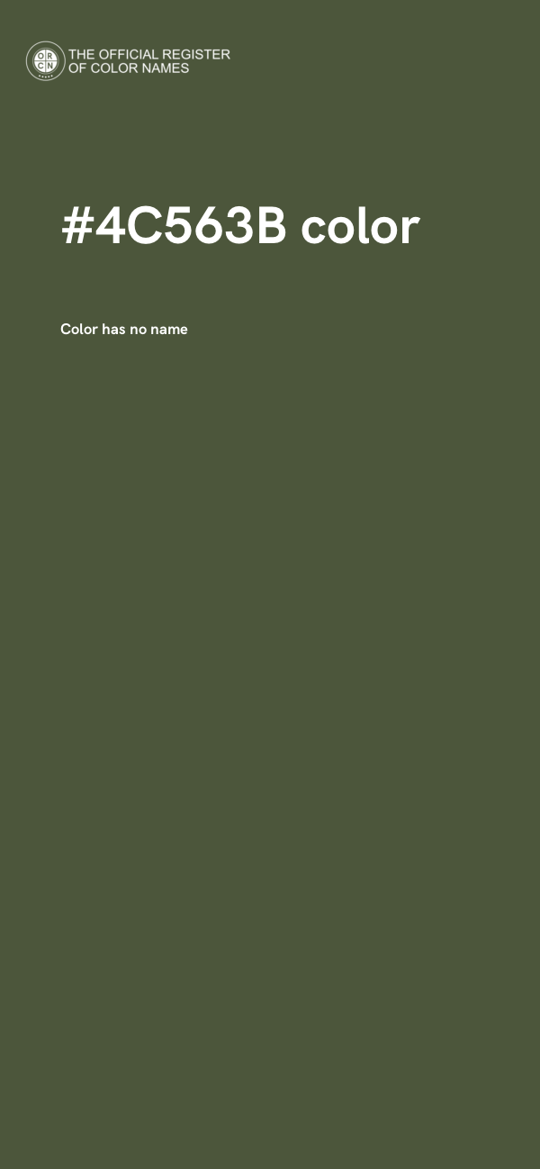 #4C563B color image